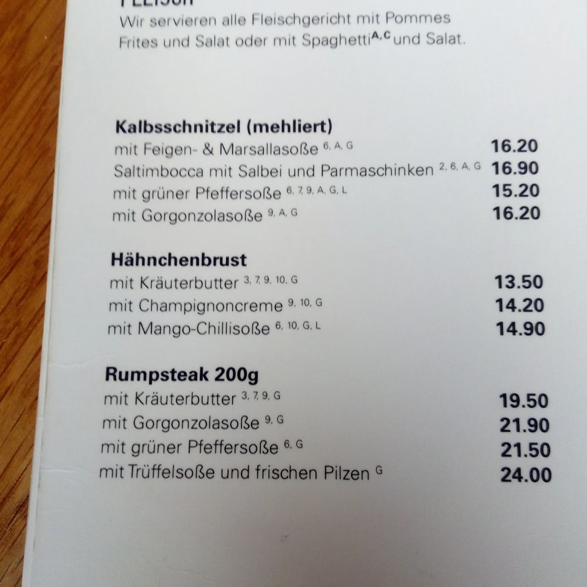 Speisekarte photo 7