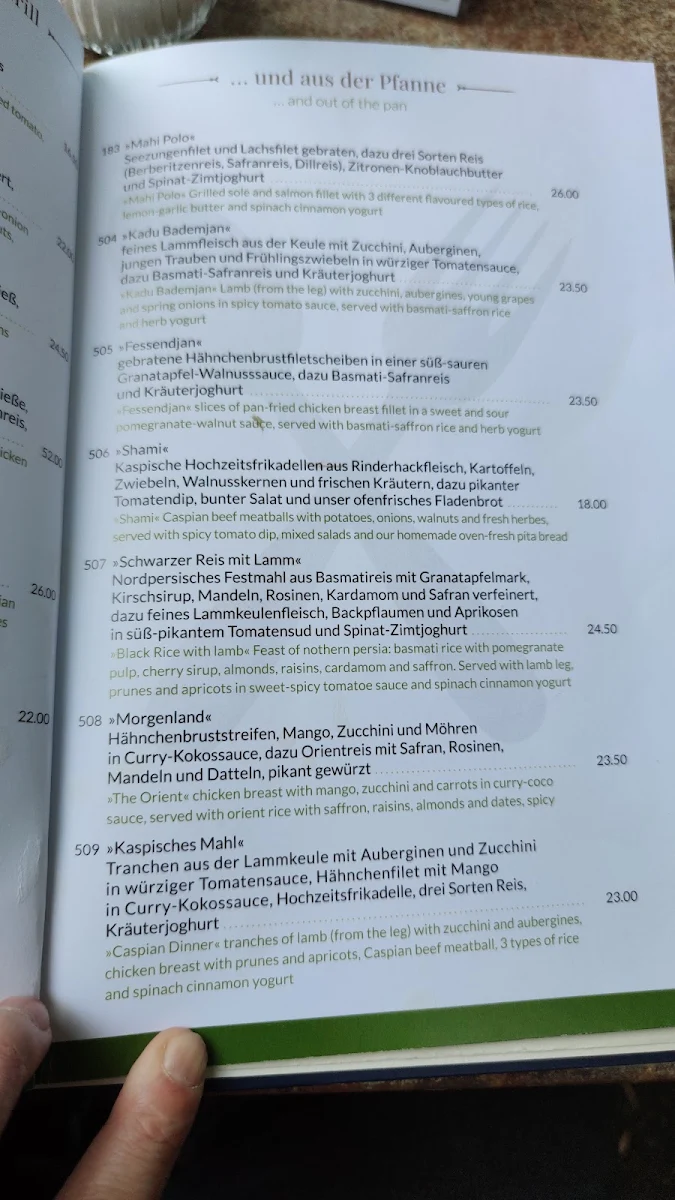Speisekarte photo 2