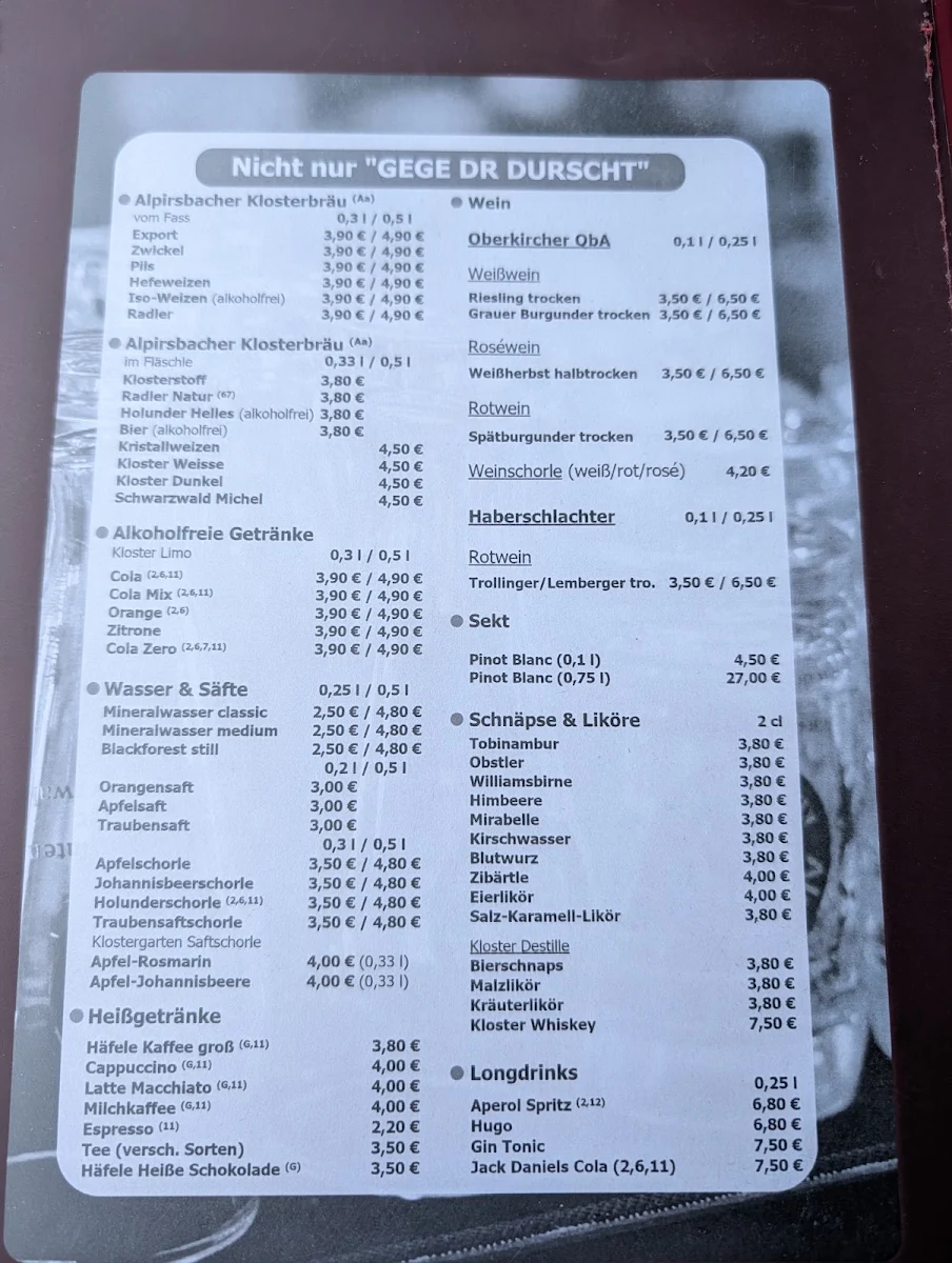 Speisekarte photo 1