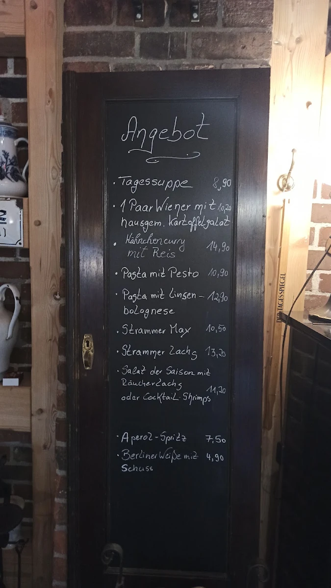 Speisekarte, Antik Café