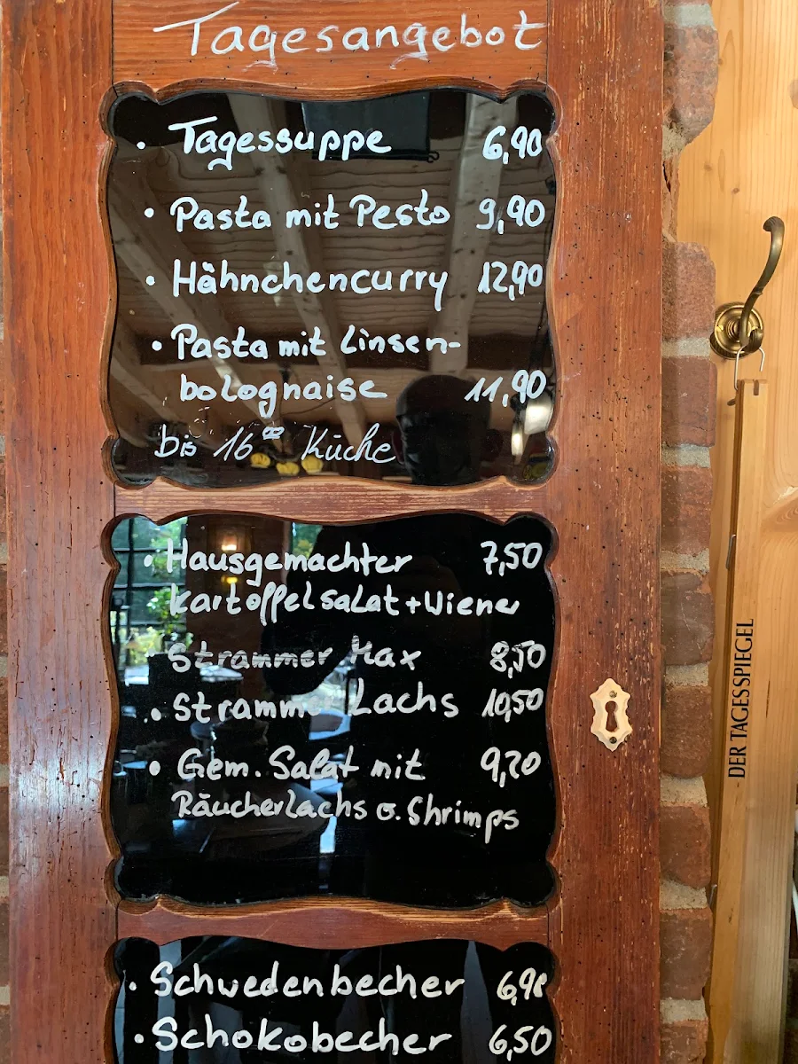 Speisekarte, Antik Café