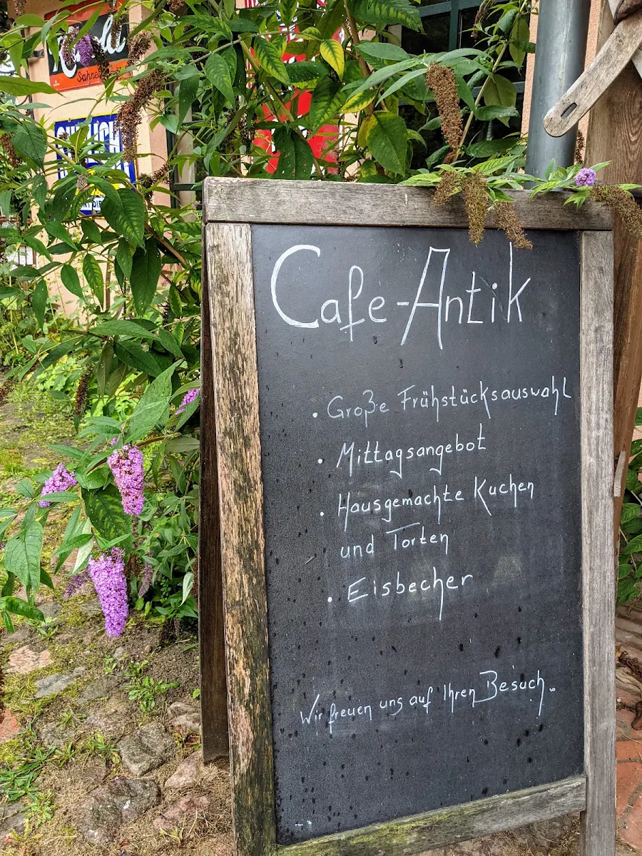 Speisekarte, Antik Café