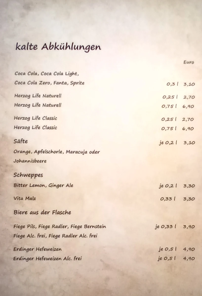 Speisekarte photo 4
