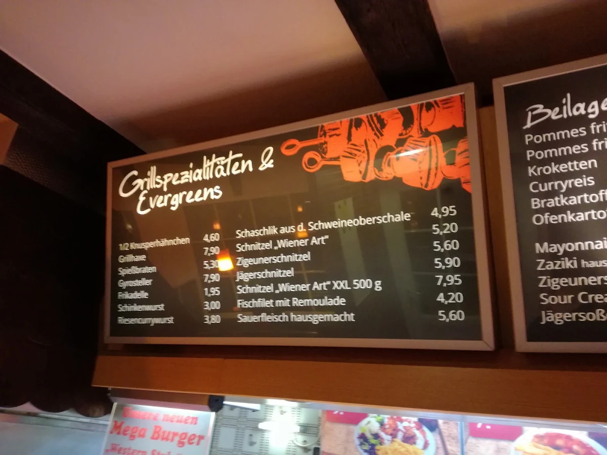 Speisekarte, Grill-Imbiss Bei Liane