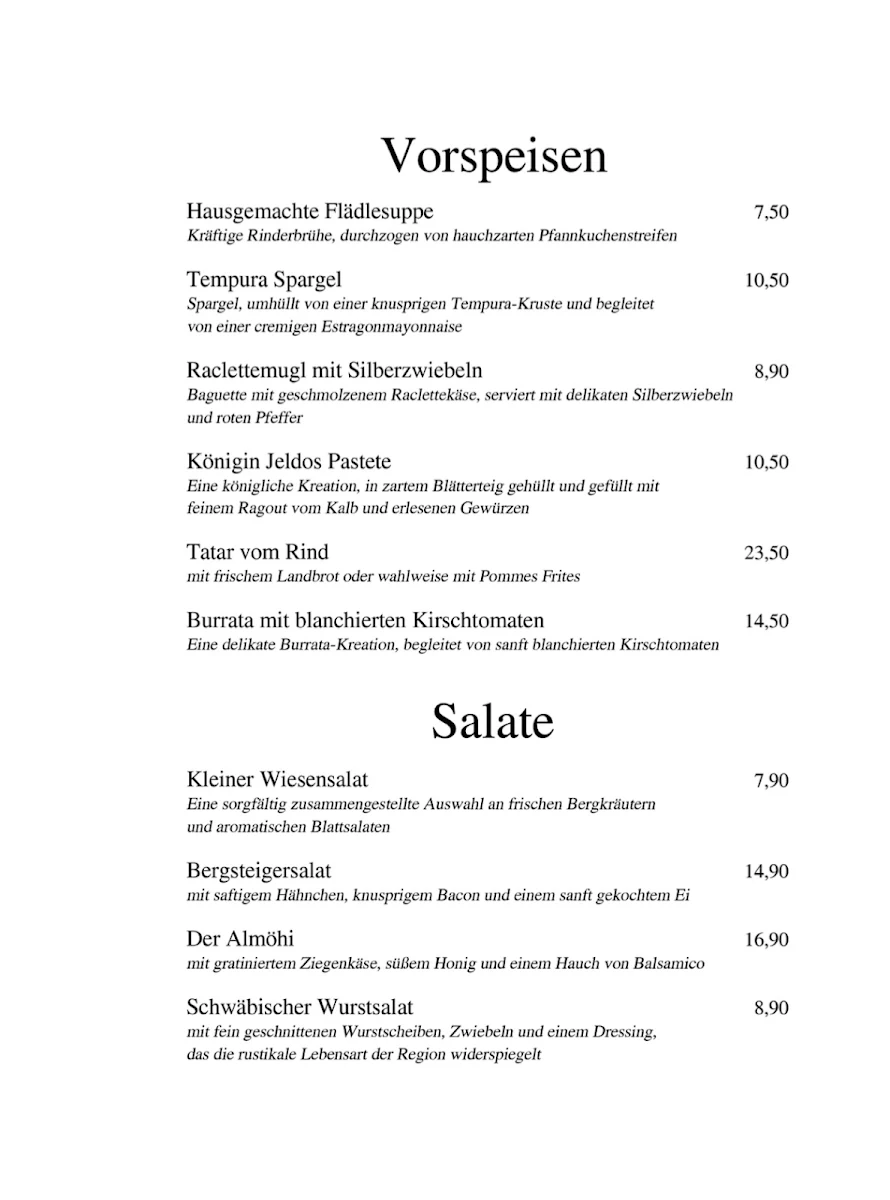 Speisekarte photo 3