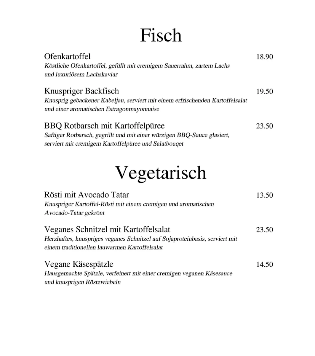 Speisekarte photo 4
