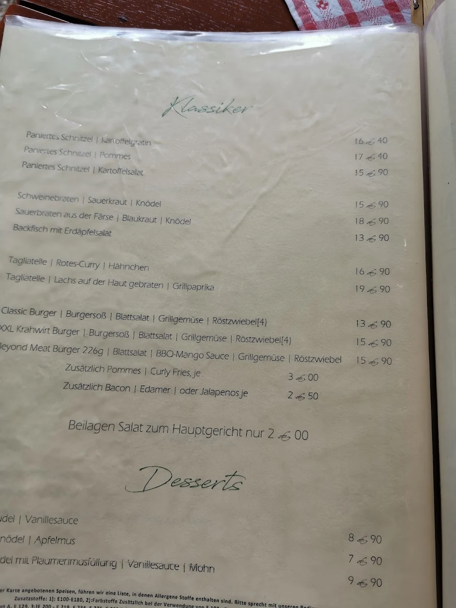Speisekarte photo 2