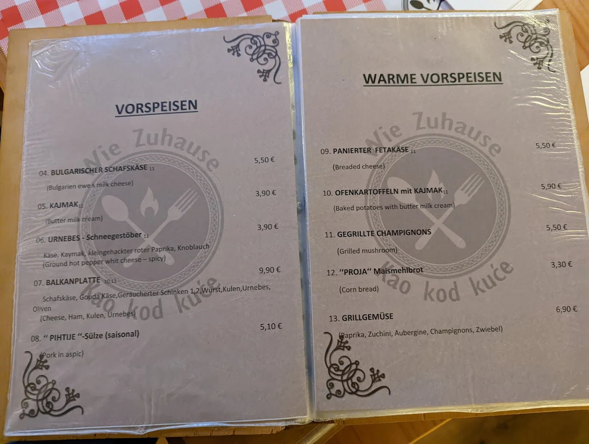 Speisekarte photo 2