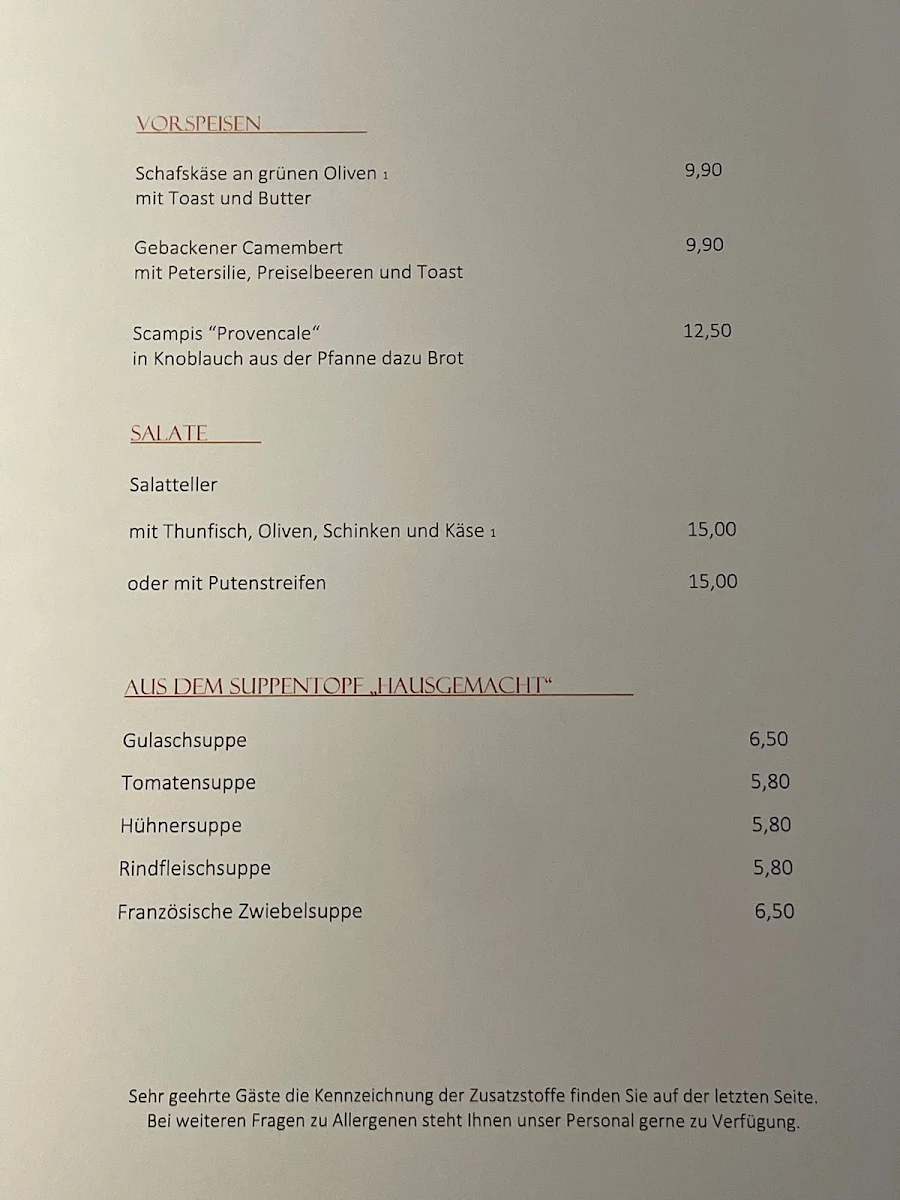 Speisekarte photo 2