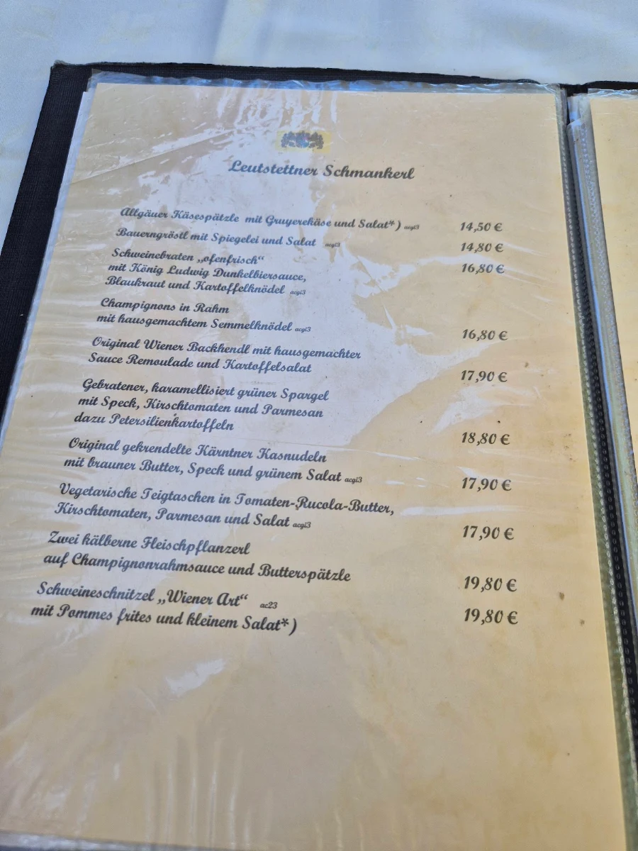 Speisekarte photo 2