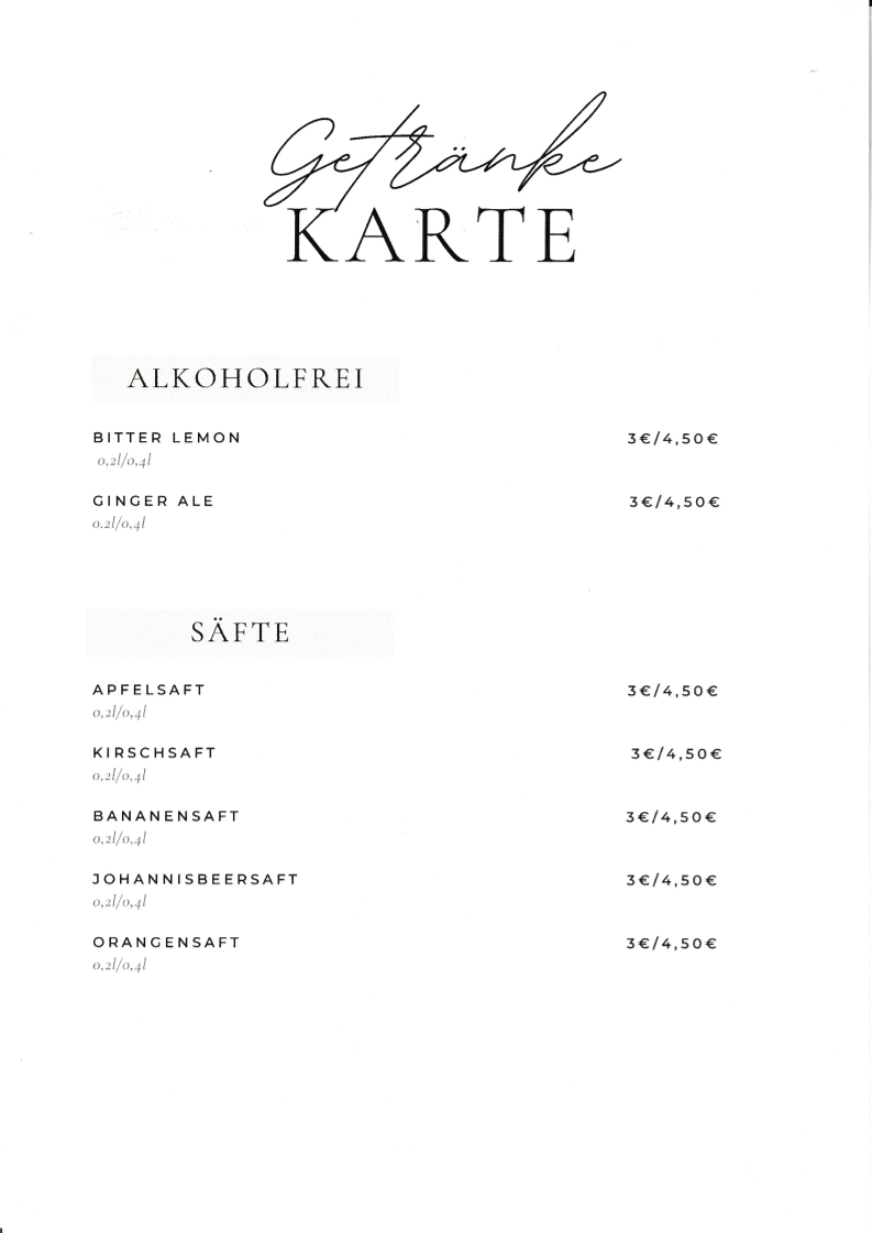 Speisekarte photo 3