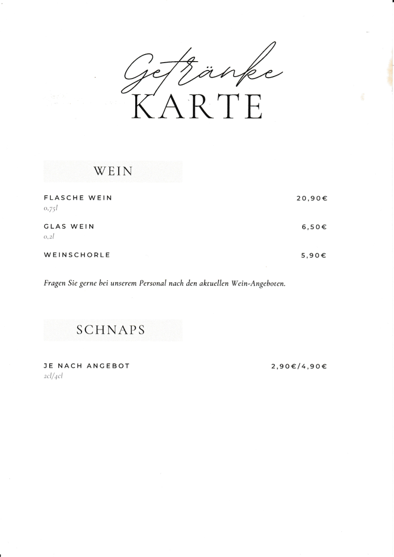 Speisekarte photo 5