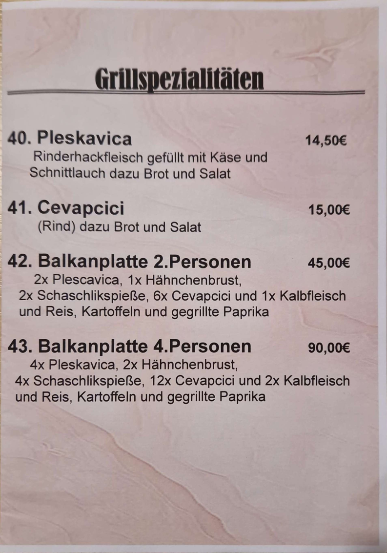 Speisekarte photo 4