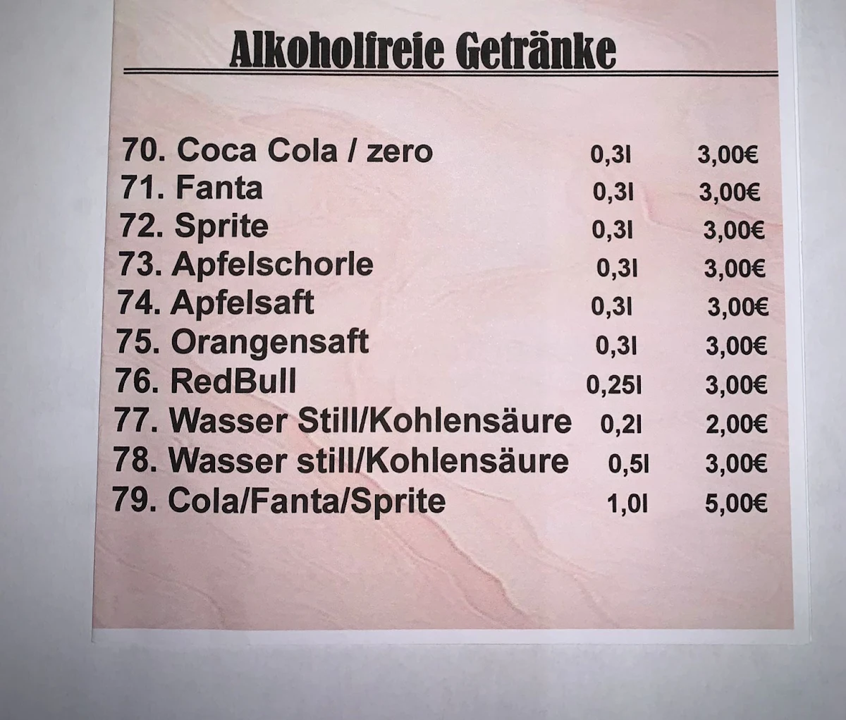 Speisekarte photo 6
