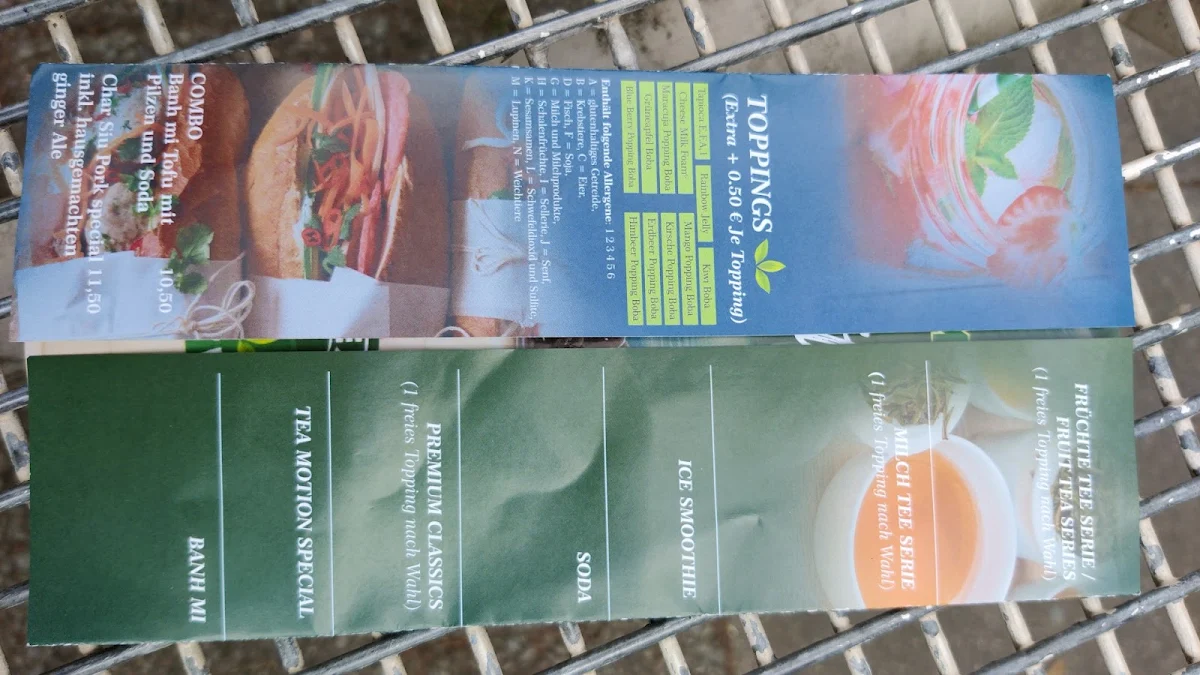 Speisekarte, Tea Motion