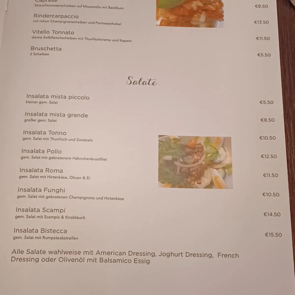 Speisekarte photo 3