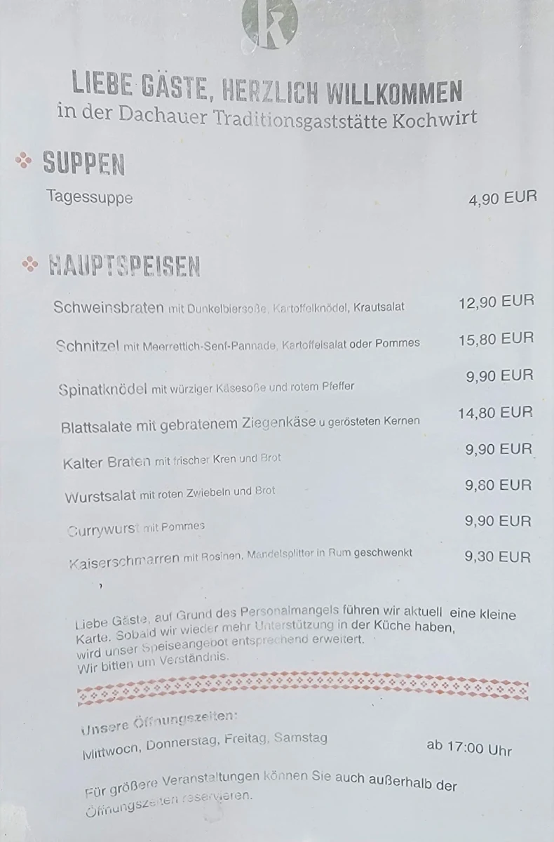 Speisekarte photo 2