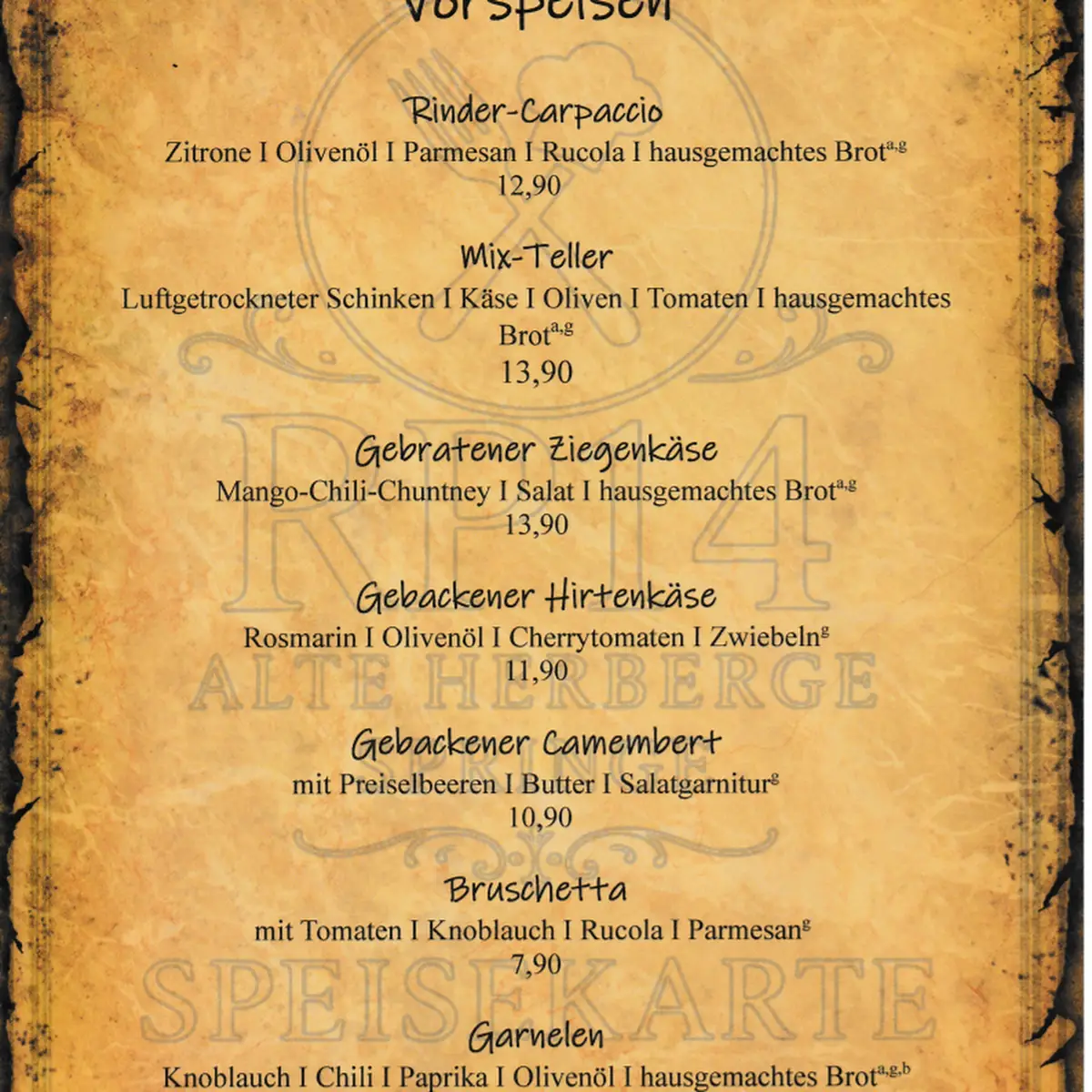 Speisekarte photo 3