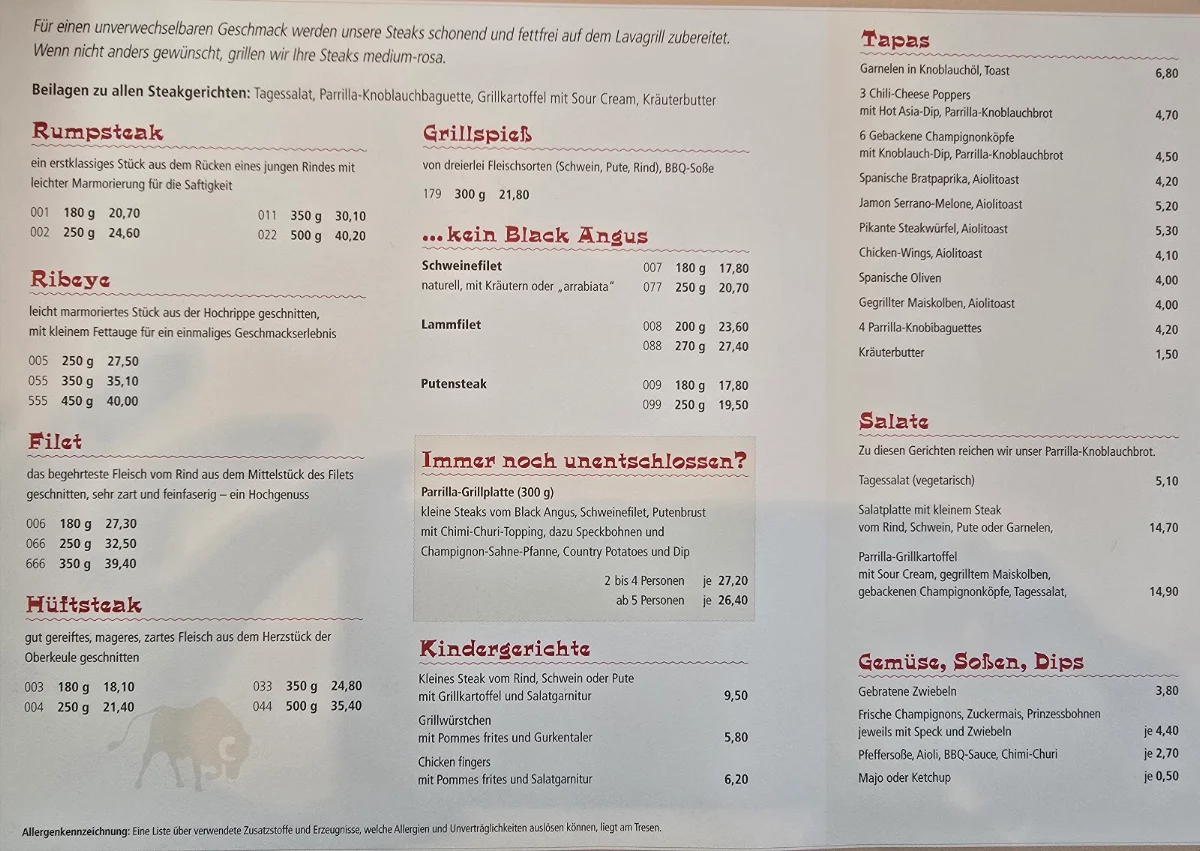 Speisekarte photo 1