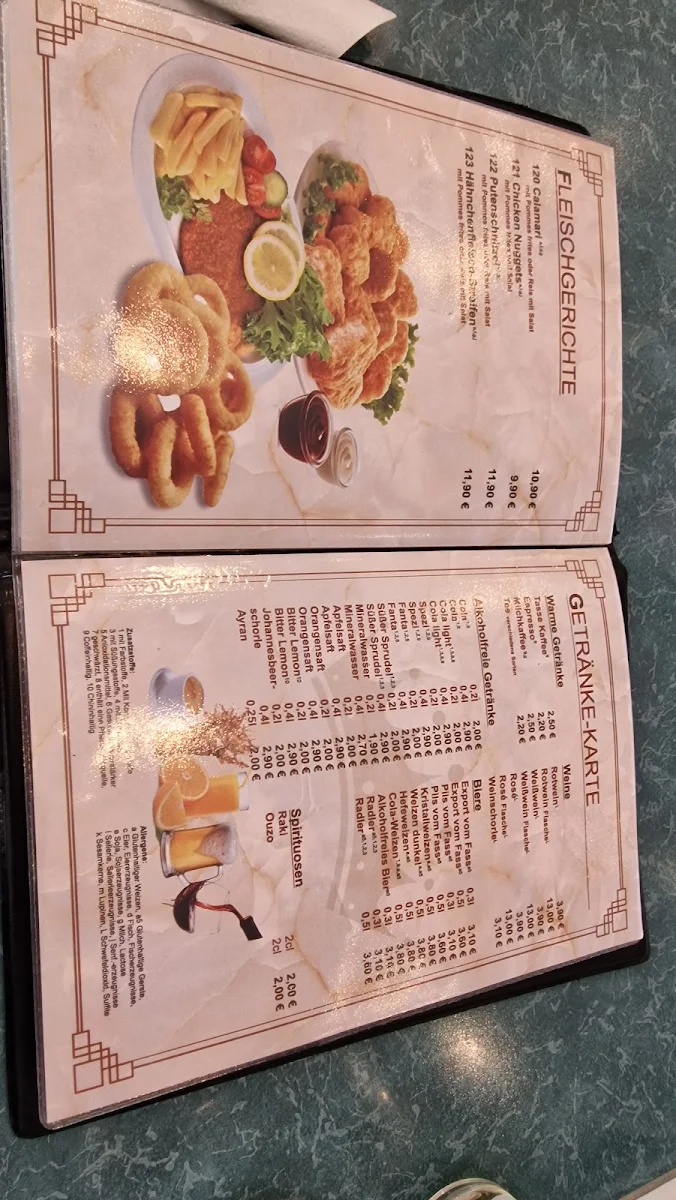 Speisekarte, King Pizzeria & Kebabhaus