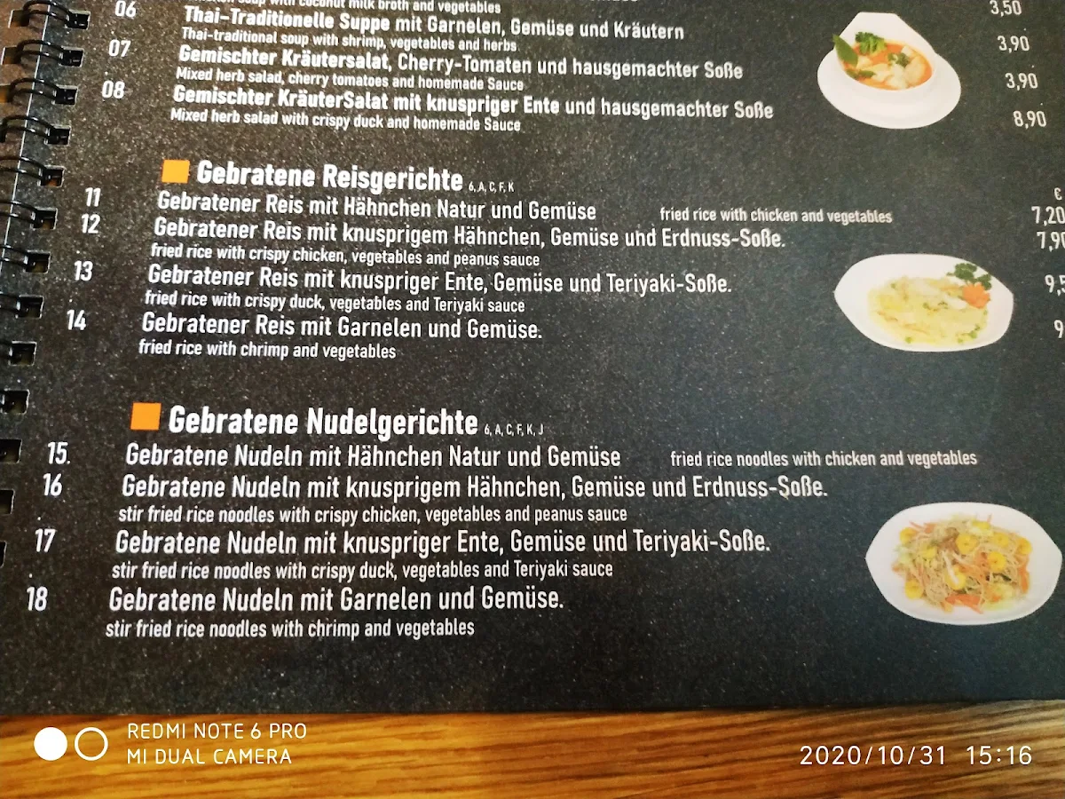 Speisekarte, SOKI FOOD