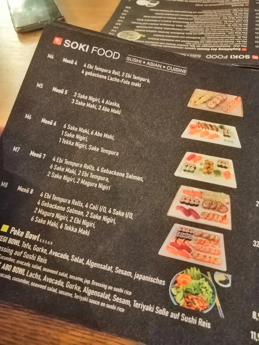 Speisekarte, SOKI FOOD