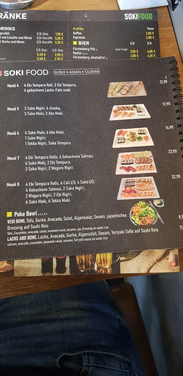 Speisekarte, SOKI FOOD