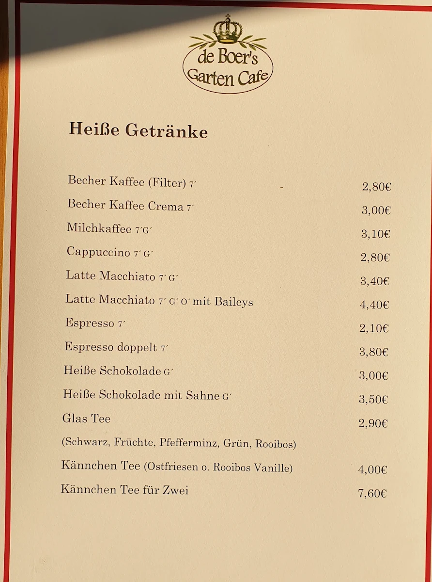 Speisekarte photo 2