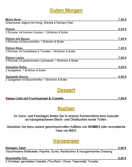 Speisekarte photo 2