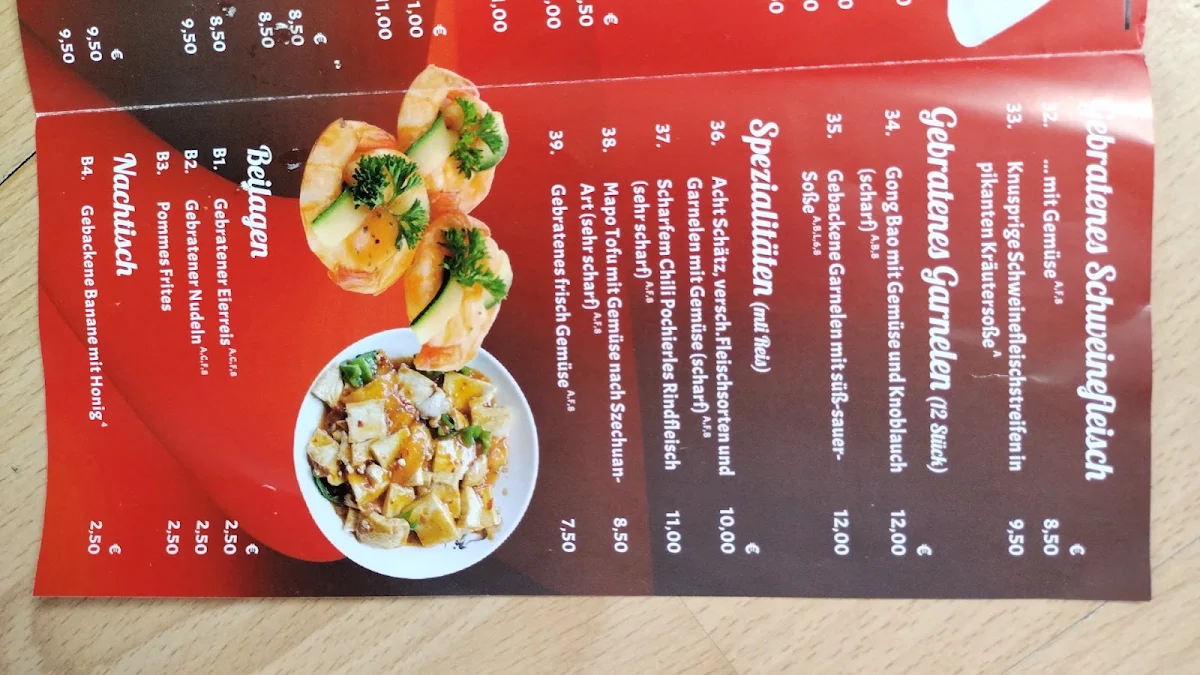Speisekarte, Asia Glück Asia Koch & Sushi