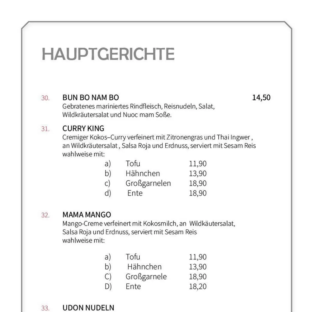 Speisekarte photo 10