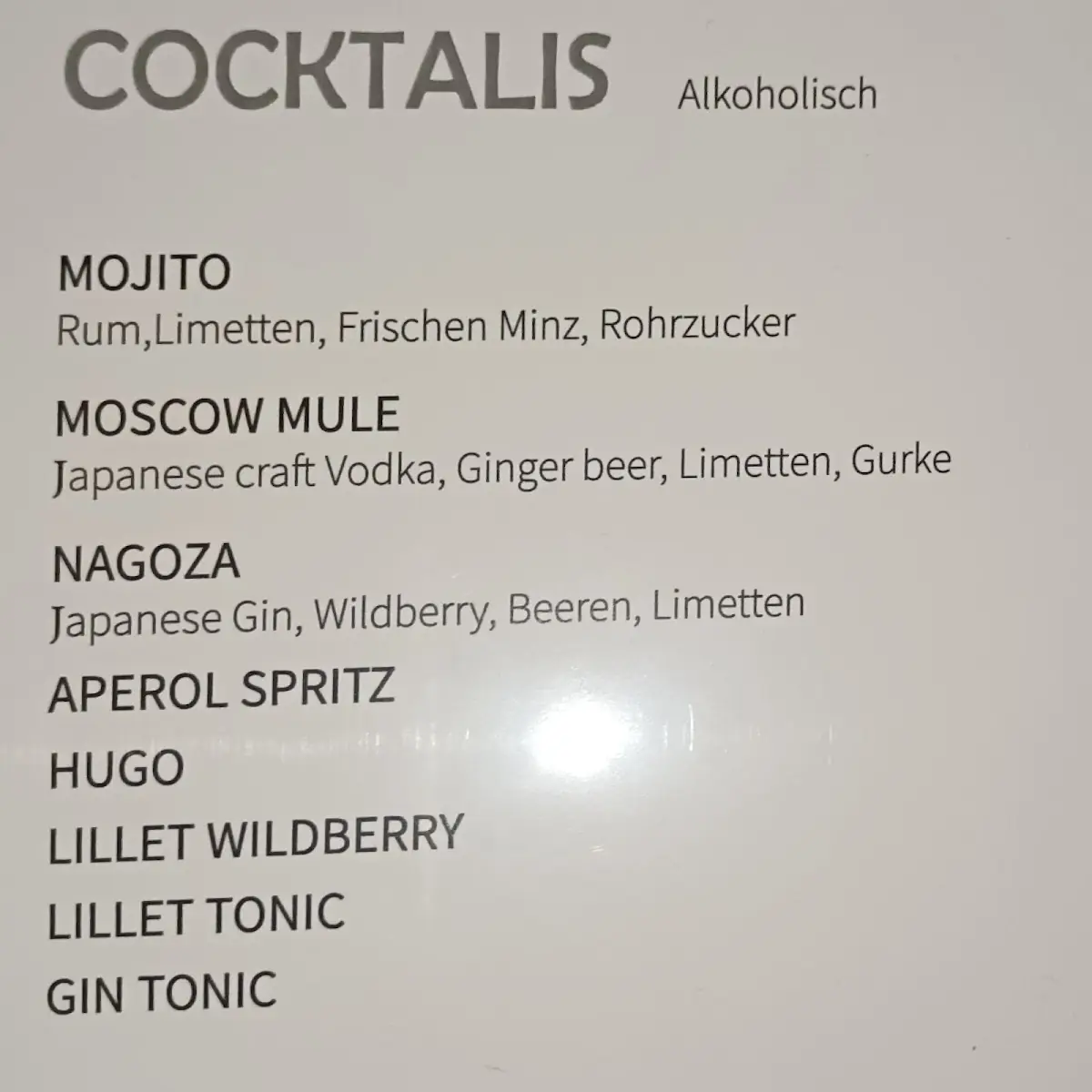 Speisekarte photo 5