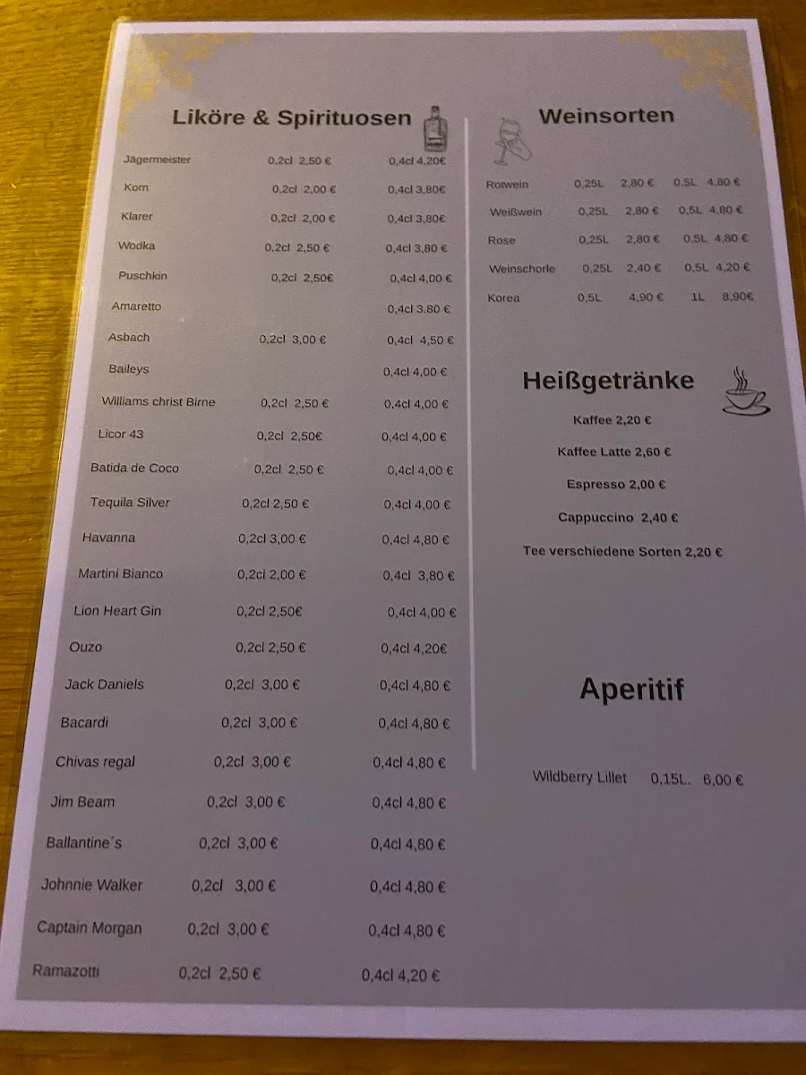Speisekarte photo 2