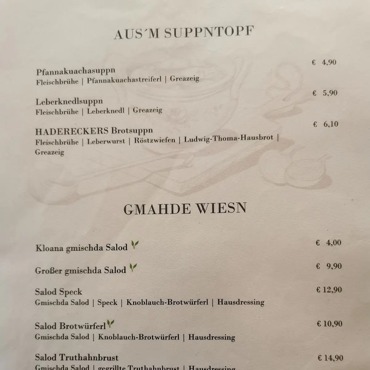 Speisekarte photo 4