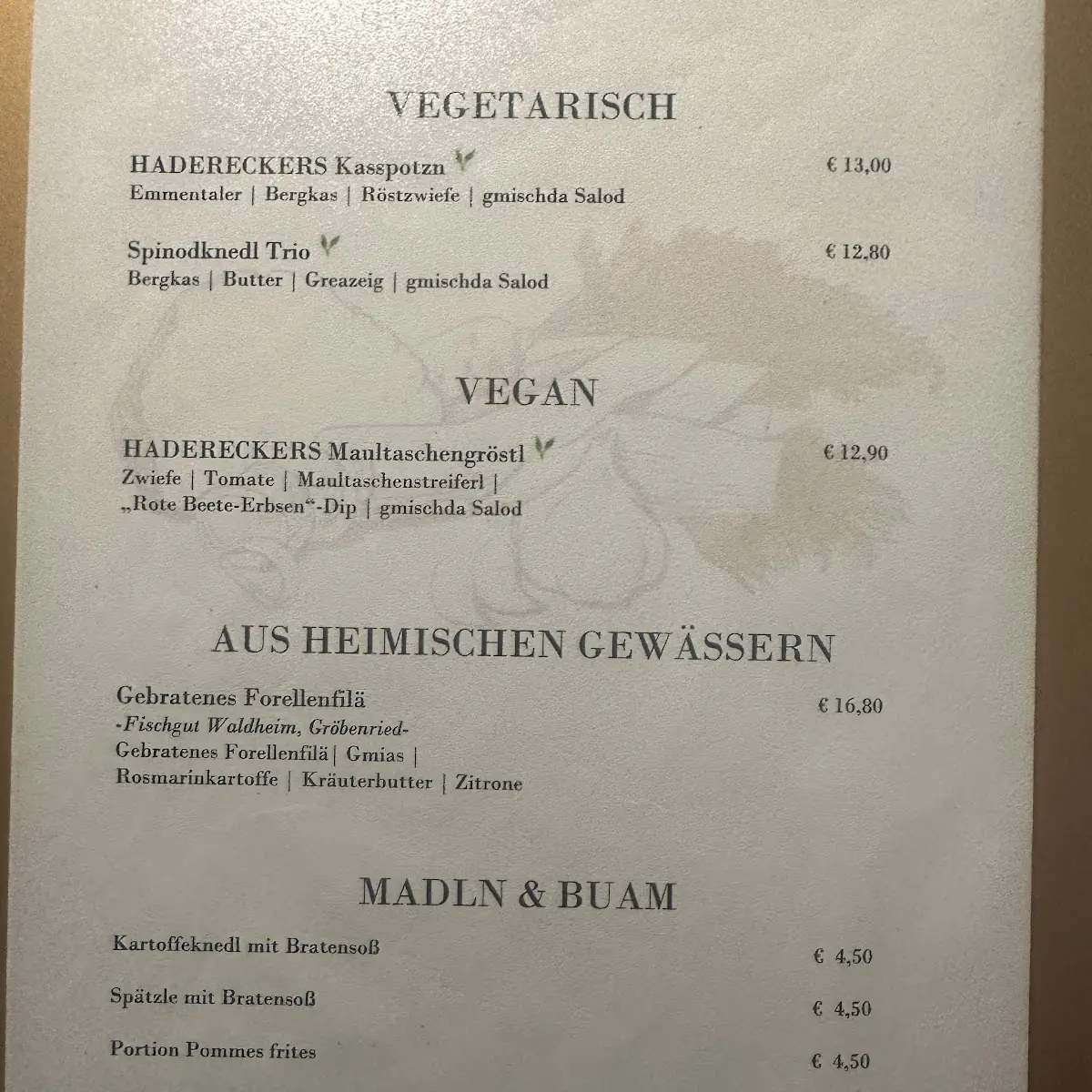 Speisekarte photo 5