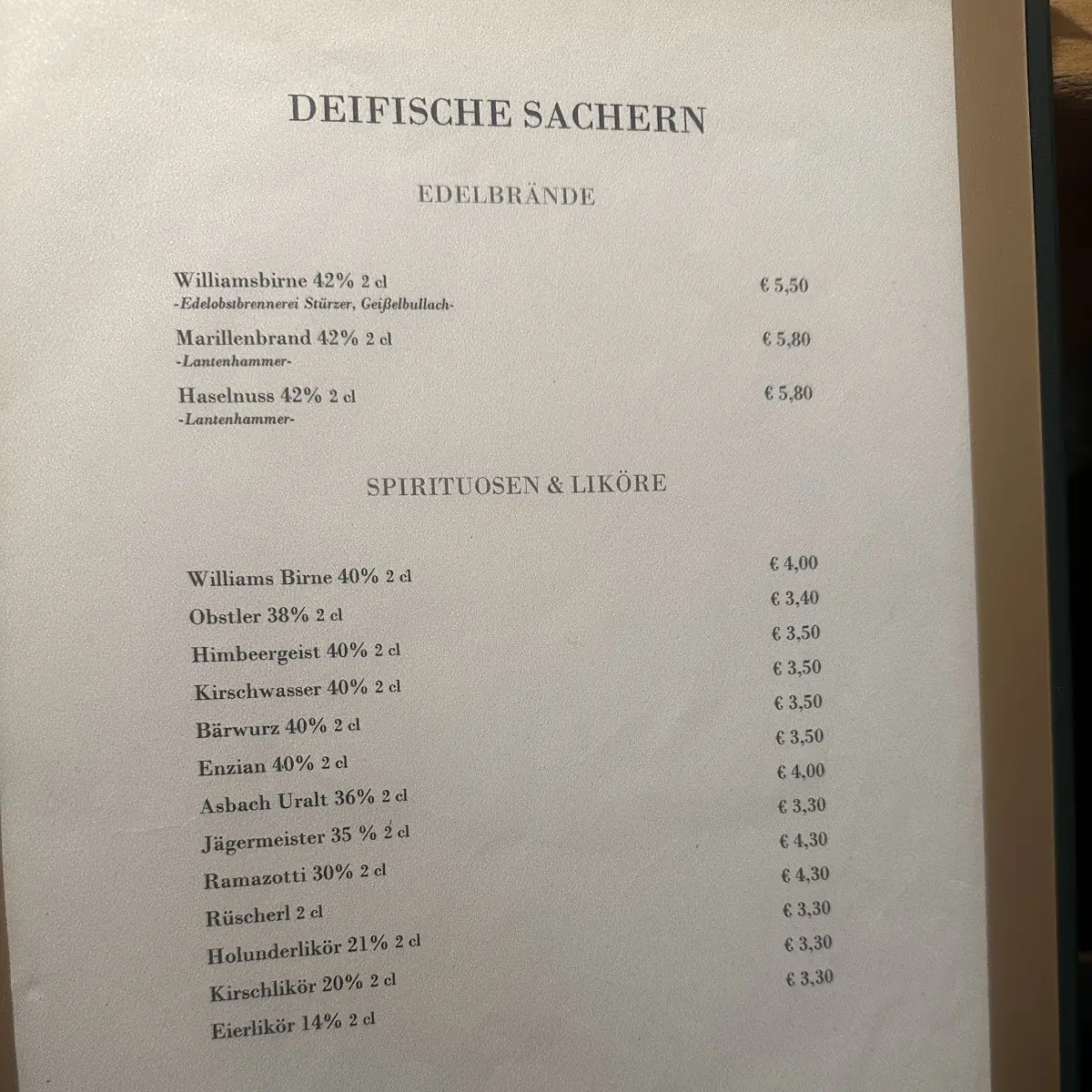 Speisekarte photo 7