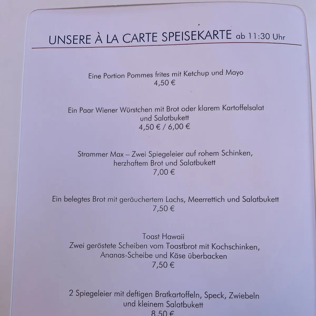 Speisekarte photo 10