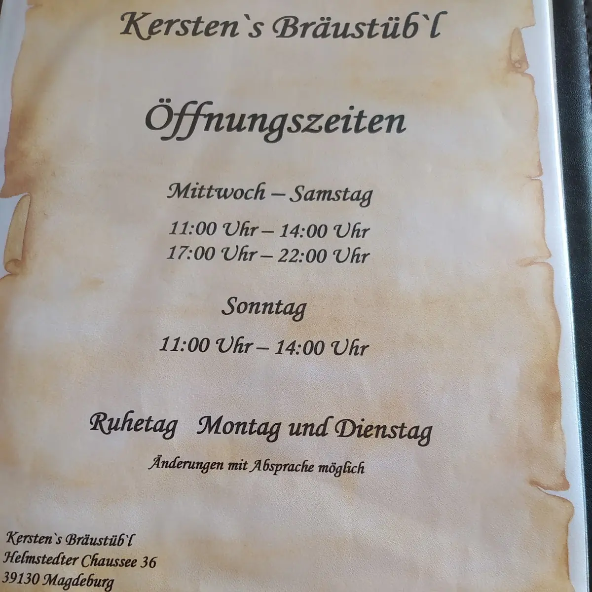 Speisekarte photo 2