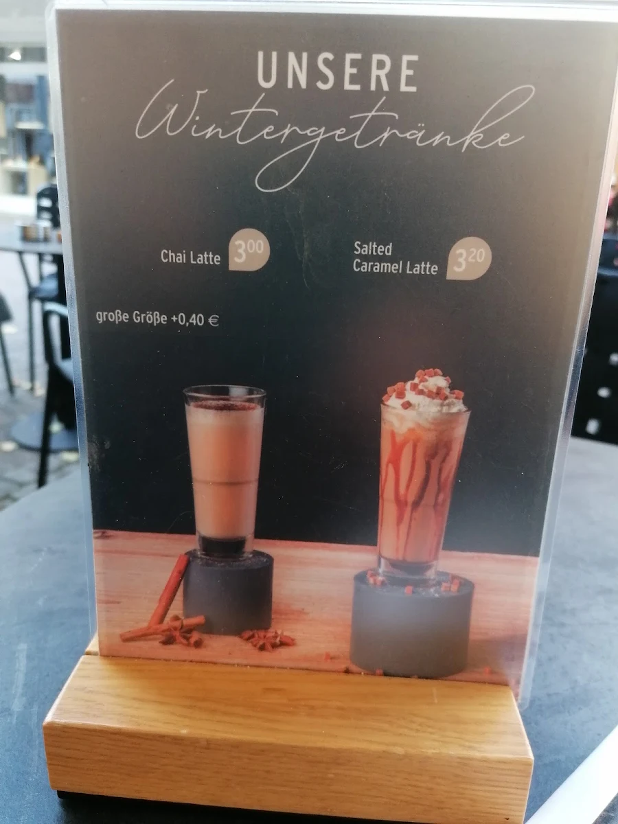 Speisekarte, Tchibo Filiale