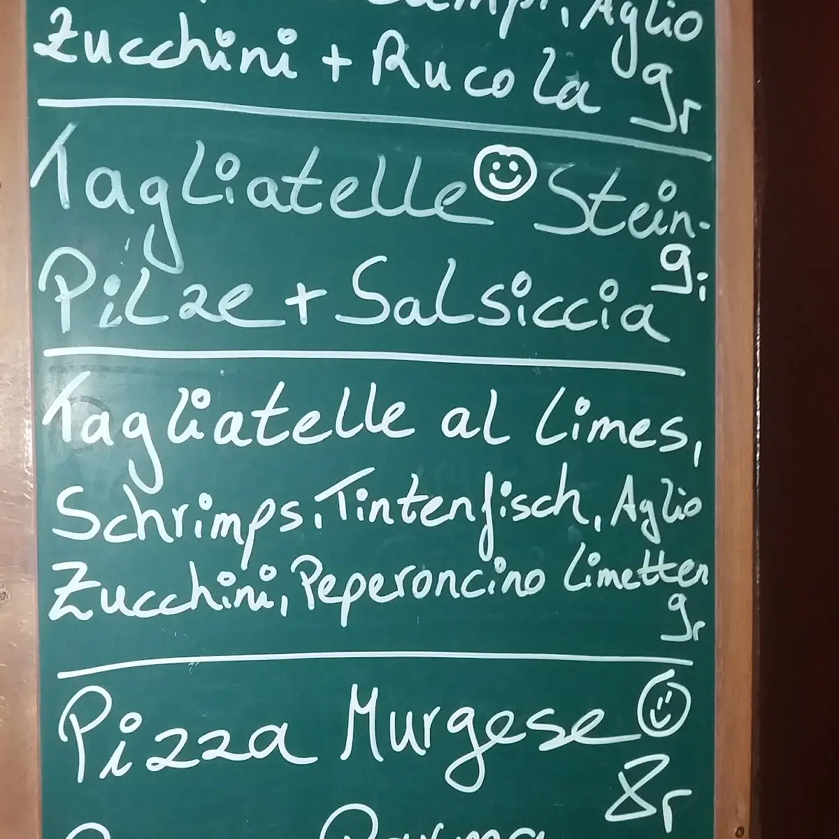 Speisekarte, Pizzeria D'Angella Antonio