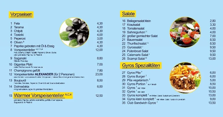 Speisekarte photo 2