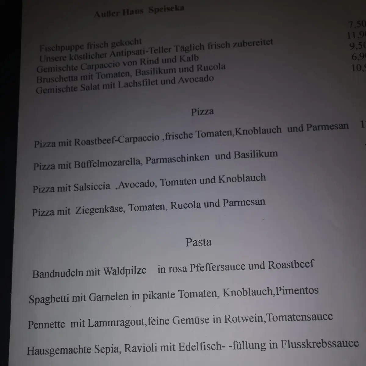 Speisekarte photo 6