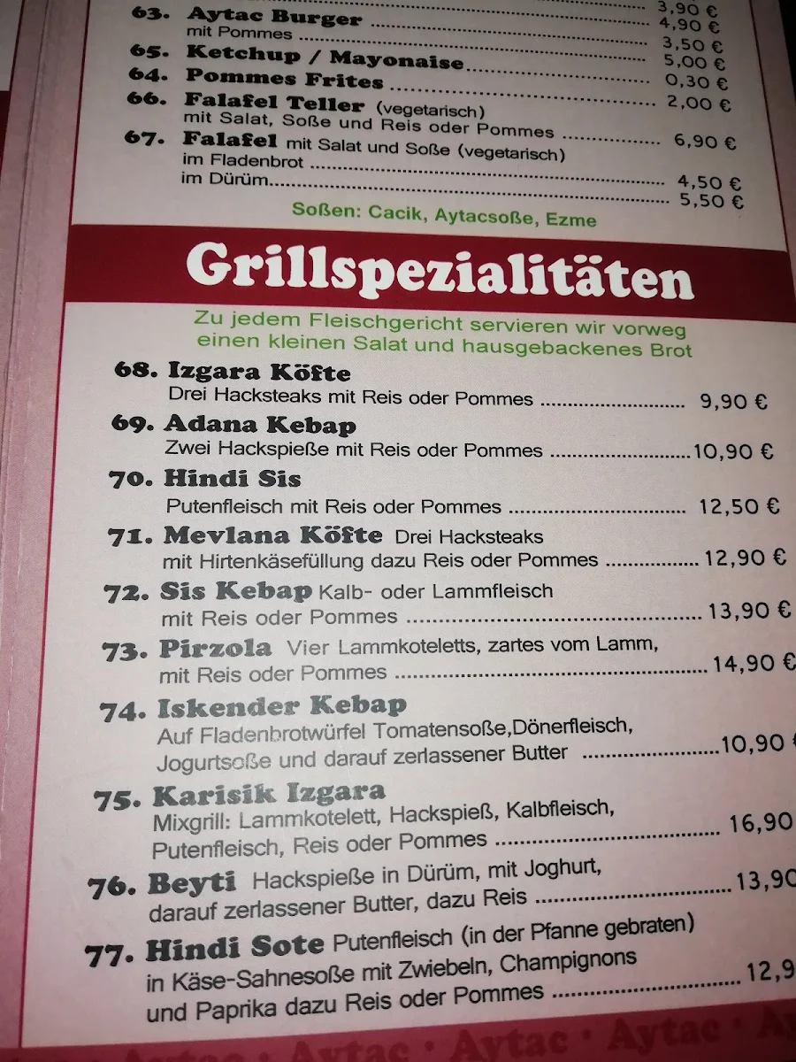 Speisekarte photo 7