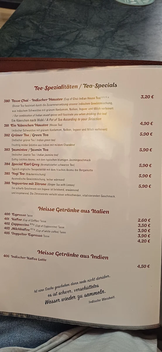 Speisekarte photo 1