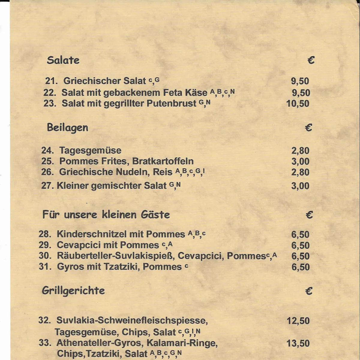 Speisekarte photo 1