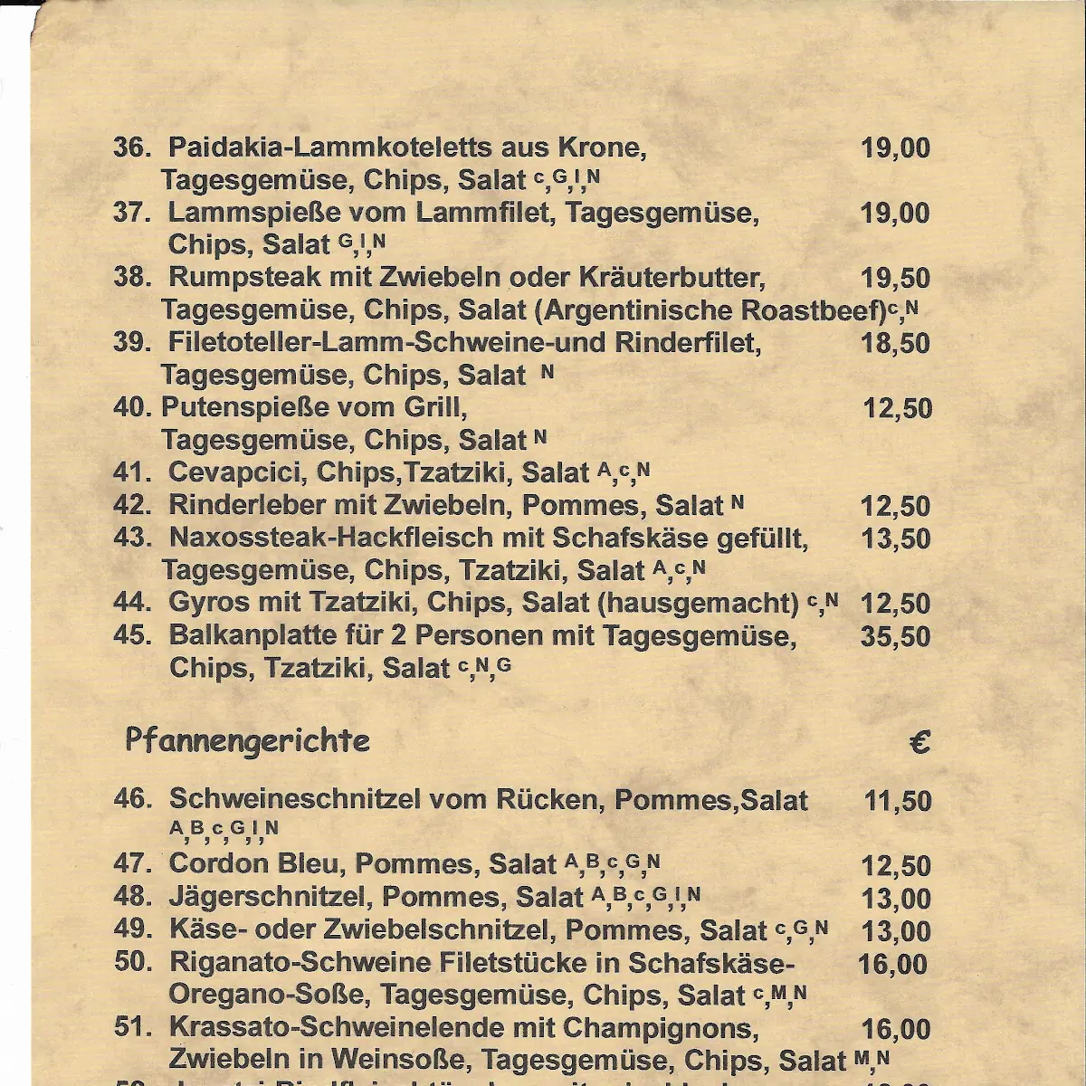 Speisekarte photo 2