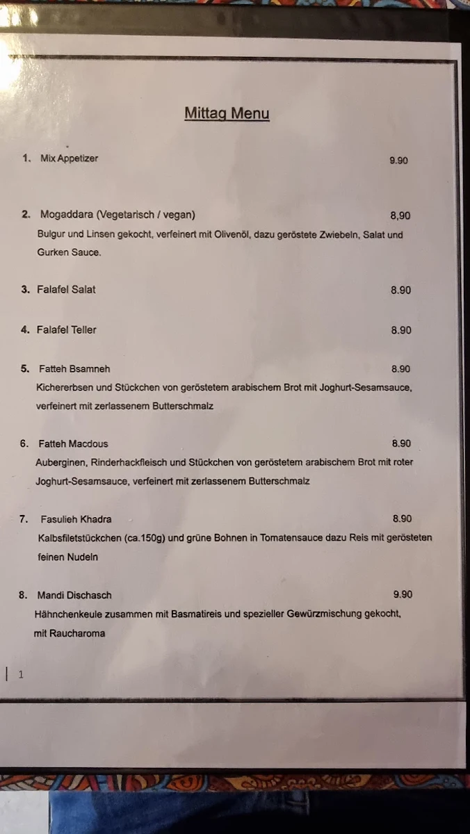 Speisekarte photo 2