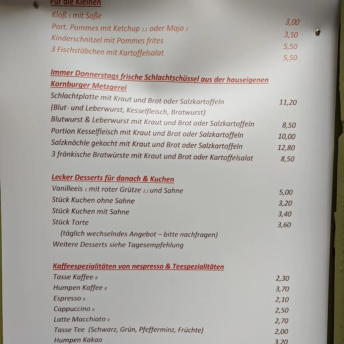 Speisekarte photo 8