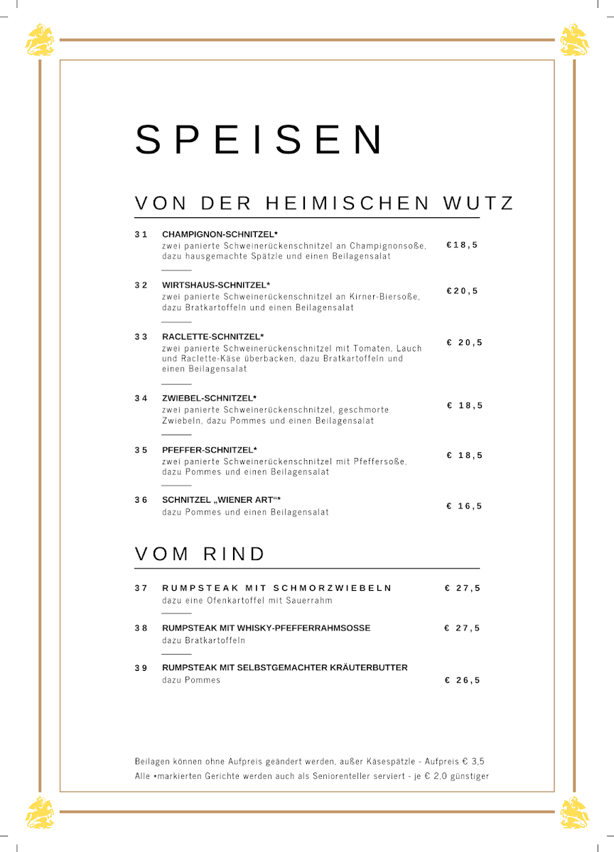 Speisekarte photo 2