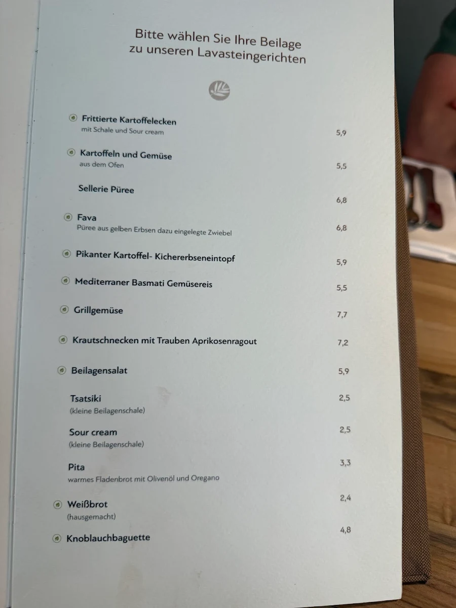 Speisekarte, Symposium Restaurant Augsburg